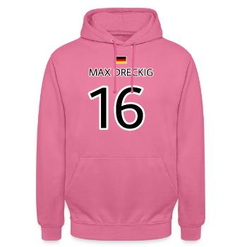 Nummer 16 - Unisex Hoodie - Pink - Vorne - Alina (178cm) & Michal (187cm)