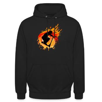 scooter - scooter stunt it - Unisex Hoodie - Schwarz - Vorne - Alina (178cm) & Michal (187cm)