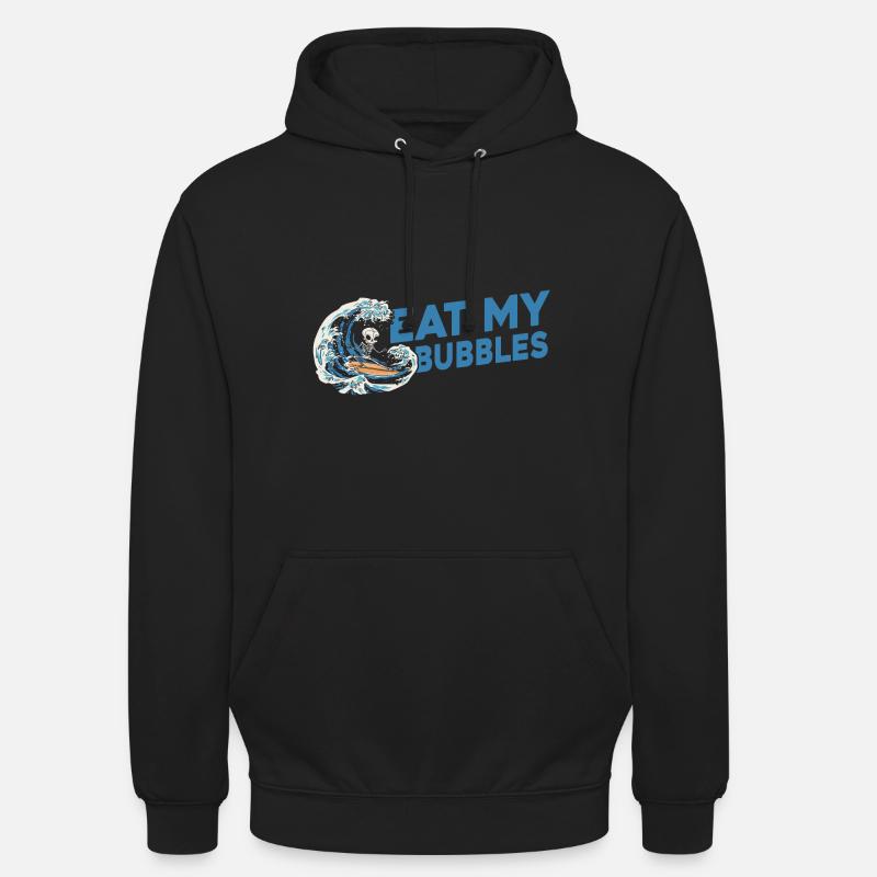 Surf Surfer Surfer - Sweat-shirt à capuche unisexe - noir