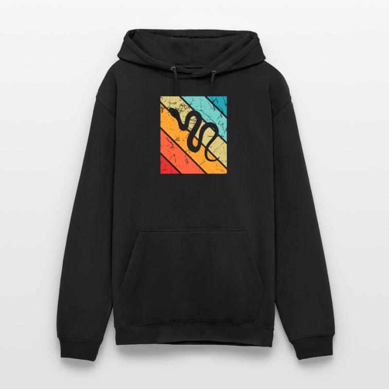 Snake Retro Reptile Python Idée cadeau Sweat-shirt à capuche unisexe