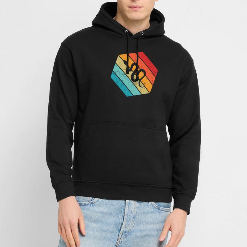 Snake Retro Reptile Python Idée cadeau Sweat-shirt à capuche unisexe
