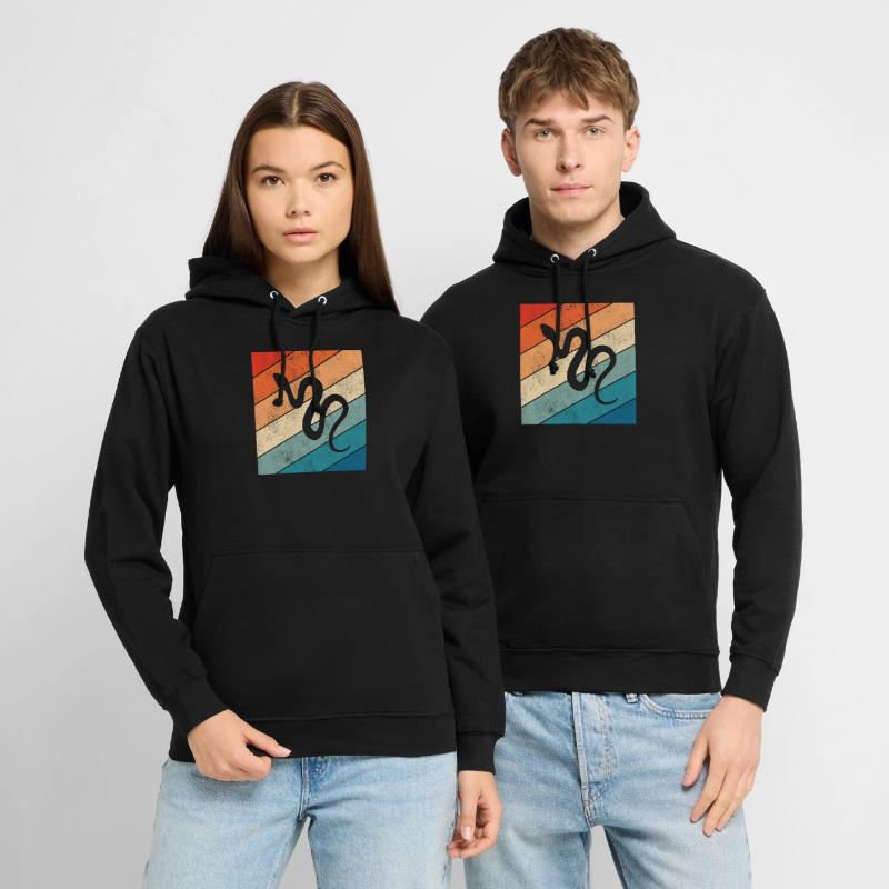 Snake Retro Reptile Python Idée cadeau Sweat-shirt à capuche unisexe