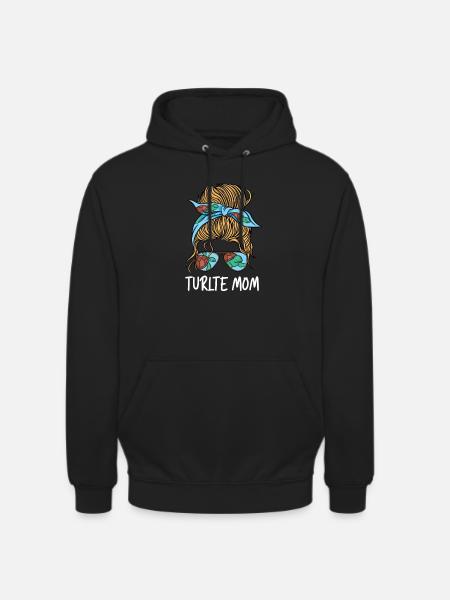 Turtle Mom Wife Sunglasses Headband - Unisex Hoodie - black