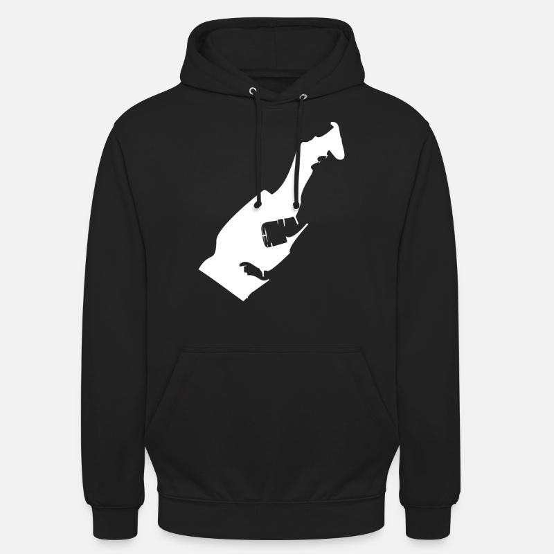 Monaco map flag - Unisex Hoodie - black