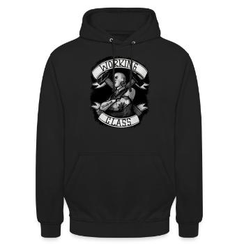 Oi Skinhead - Unisex Hoodie - Schwarz - Vorne - Alina (178cm) & Michal (187cm)