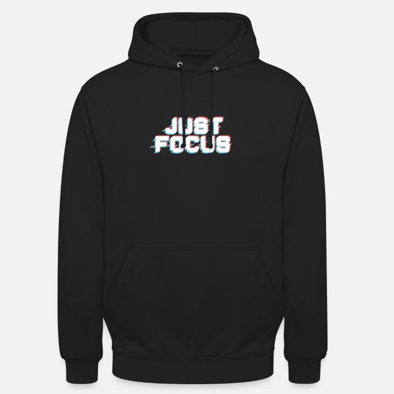 Se concentrer uniquement - Sweat-shirt à capuche unisexe - noir
