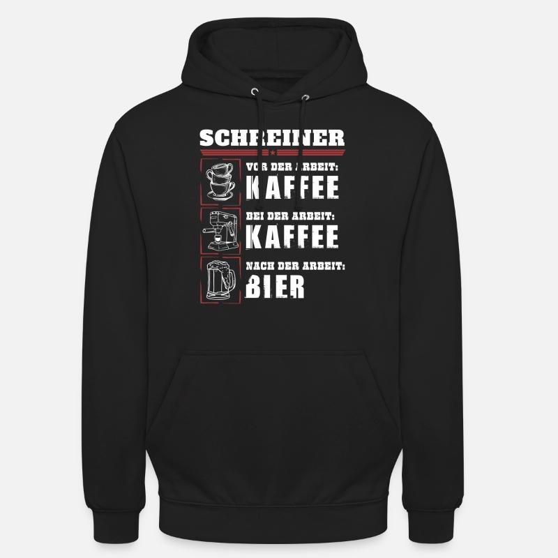 Mon quotidien de menuisier - Sweat-shirt à capuche unisexe - noir