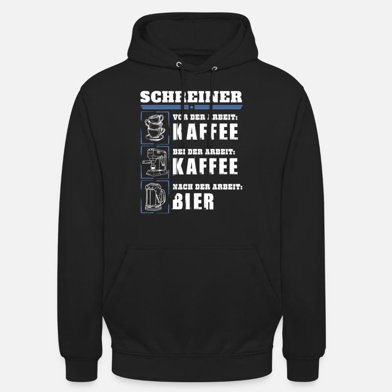 Mon quotidien de menuisier - Sweat-shirt à capuche unisexe - noir
