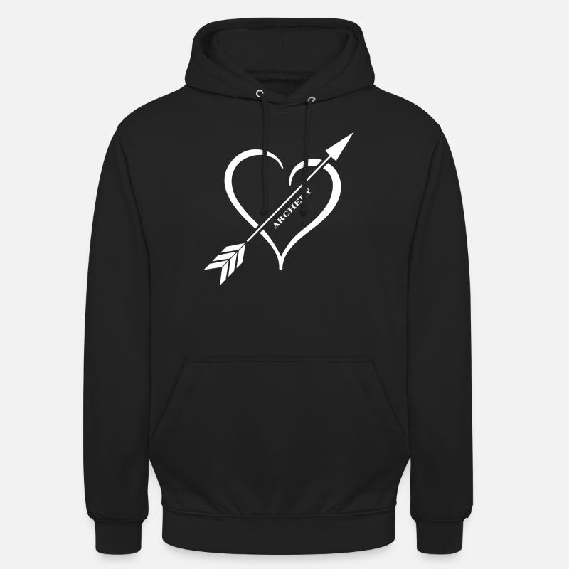 Bogenschießen Bogenparcours Bogenschütze - Unisex Hoodie - Schwarz