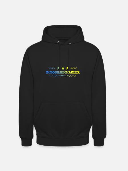 Immobilienmakler Beruf - Unisex Hoodie - Schwarz