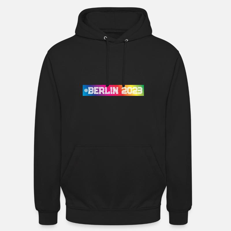 Berlin 2023 Bunt - Unisex Hoodie - Schwarz
