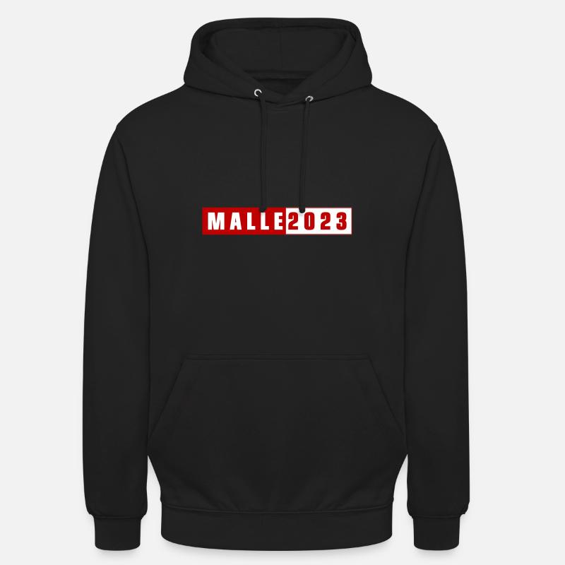 Malle 2023 - Sweat-shirt à capuche unisexe - noir