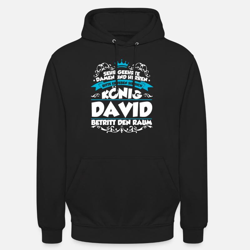 David Name Design - Unisex Hoodie - Schwarz