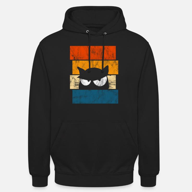 Chat chat - Sweat-shirt à capuche unisexe - noir