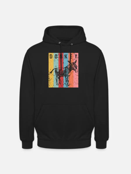 Donkey petting zoo - Unisex Hoodie - black