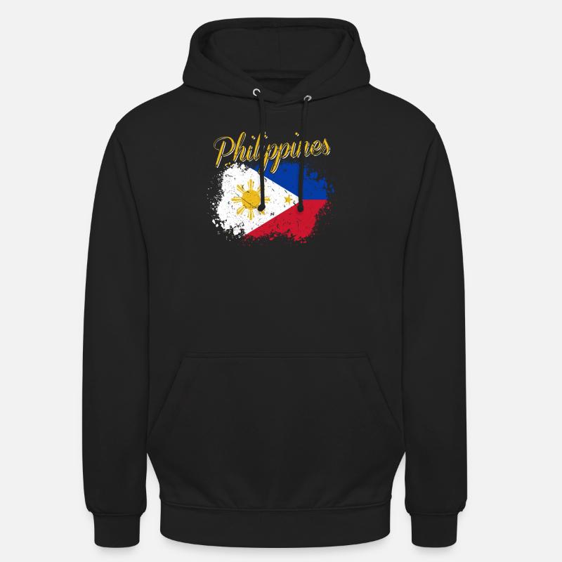 Philippines Philippine - Sweat-shirt à capuche unisexe - noir