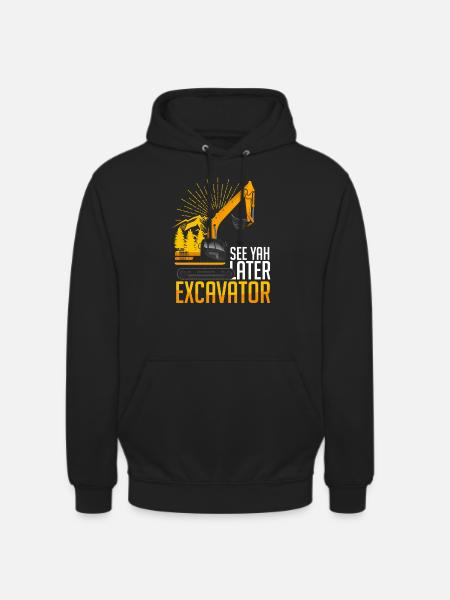 excavator - Unisex Hoodie - black