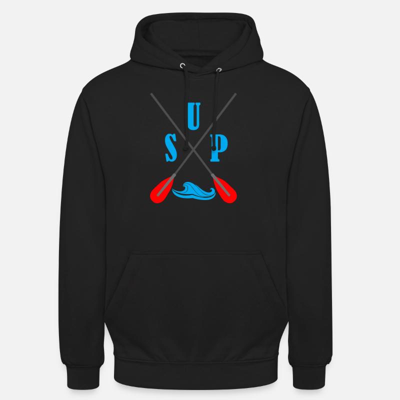 Stand Up Paddle Paddle - Sweat-shirt à capuche unisexe - noir