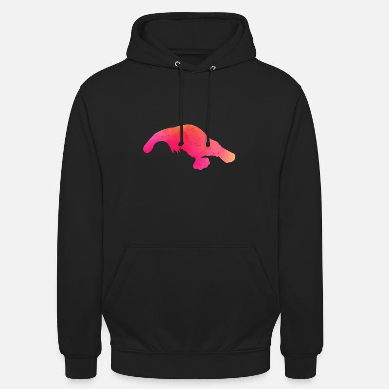 ornithorynque - Sweat-shirt à capuche unisexe - noir