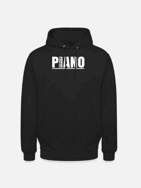 Piano - Unisex Hoodie - Schwarz