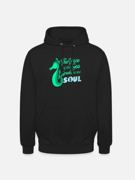 Seepferd - Unisex Hoodie - Schwarz
