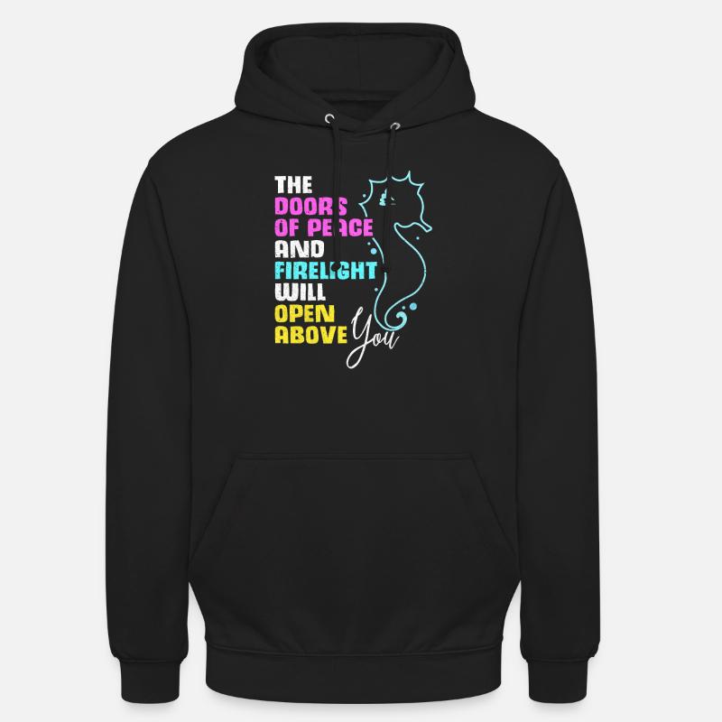 Seepferd - Unisex Hoodie - Schwarz