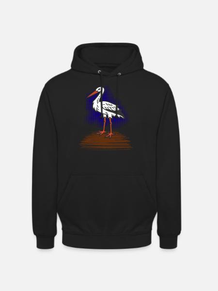 Storch - Unisex Hoodie - Schwarz