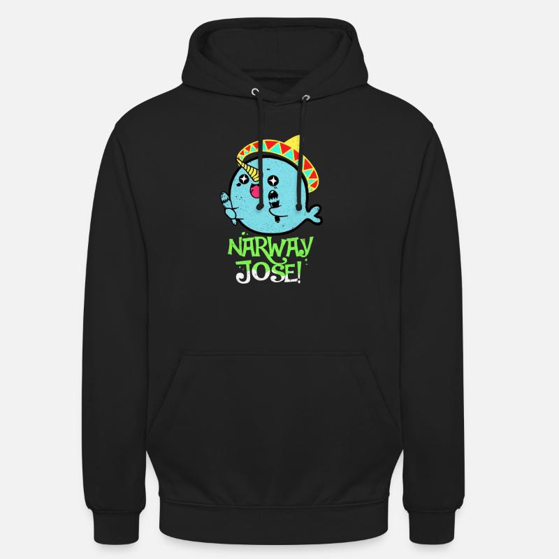 Narwal - Unisex Hoodie - Schwarz
