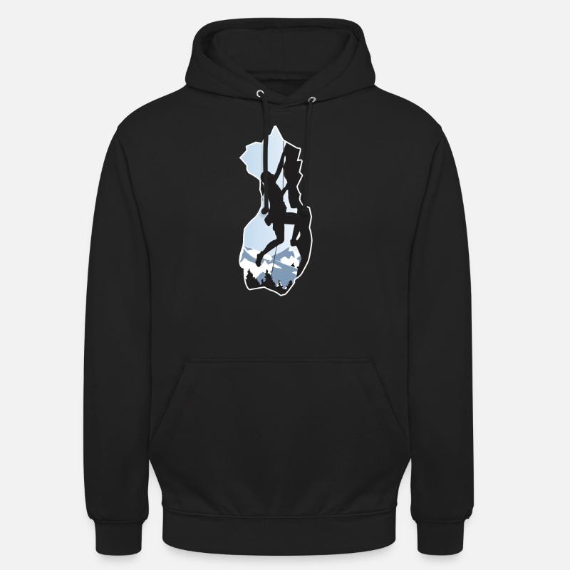 alpinisme - Sweat-shirt à capuche unisexe - noir