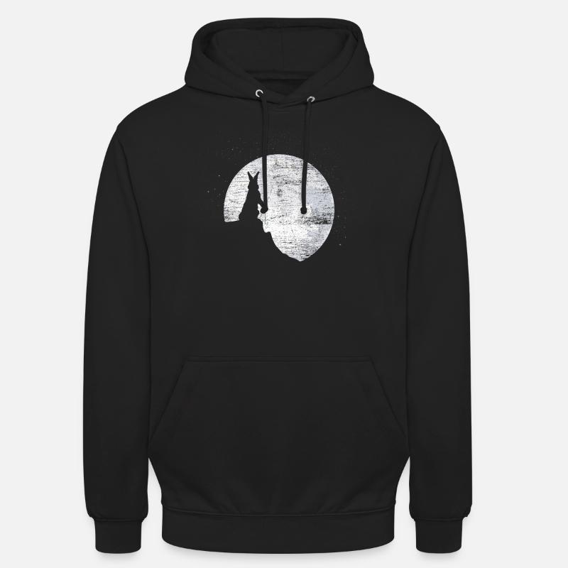 Bunny Moon - Sweat-shirt à capuche unisexe - noir
