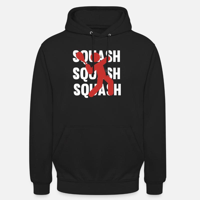 SQUASH - Sweat-shirt à capuche unisexe - noir