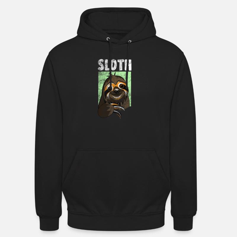 Faultier - Unisex Hoodie - Schwarz
