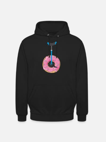 Donut Unicycle - Unisex Hoodie - black