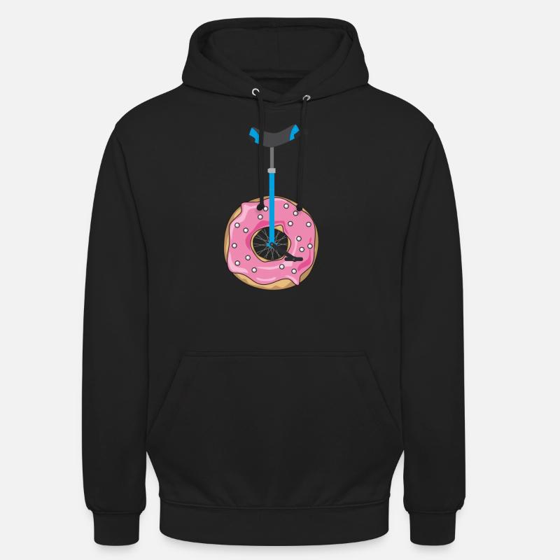 Donut Einrad - Unisex Hoodie - Schwarz
