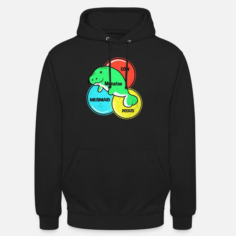 Vaches de mer - Sweat-shirt à capuche unisexe - noir