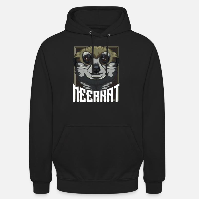 Erdmännchen - Unisex Hoodie - Schwarz