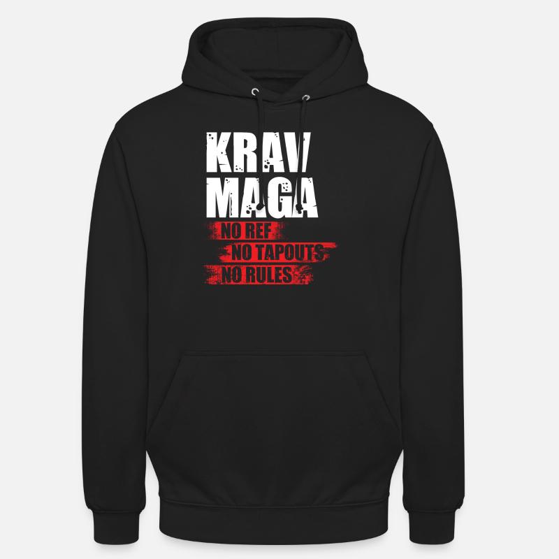 Krav Maga - Sweat-shirt à capuche unisexe - noir