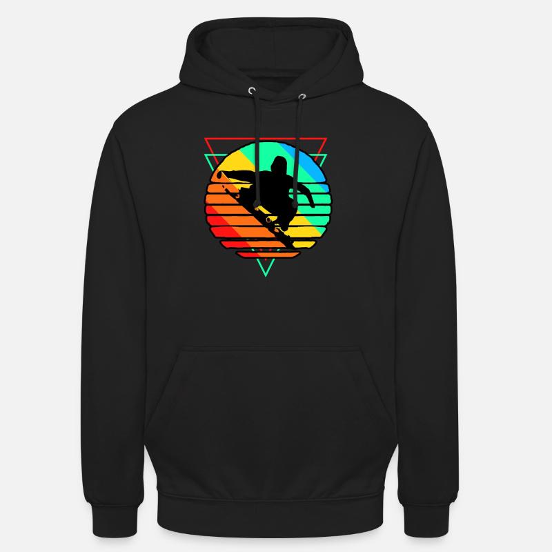 Snowboard snowboarder Snowboards SnowboardUrlaub - Sweat-shirt à capuche unisexe - noir
