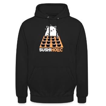 Sushi Go Reis Japan Tokio Miso Nigiri Maki Udon - Unisex Hoodie - Schwarz - Vorne - Alina (178cm) & Michal (187cm)