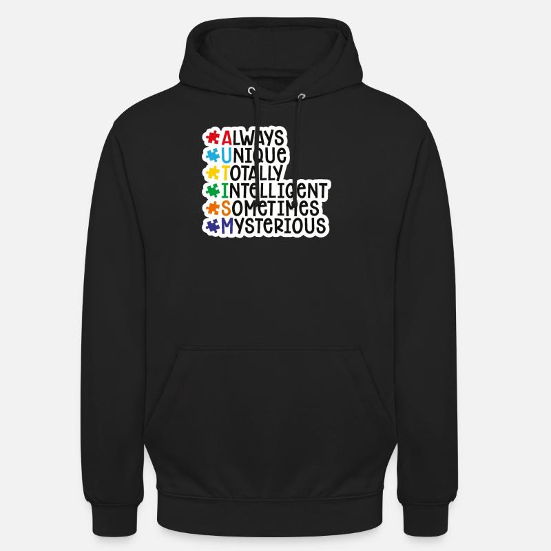 autisme - Sweat-shirt à capuche unisexe - noir