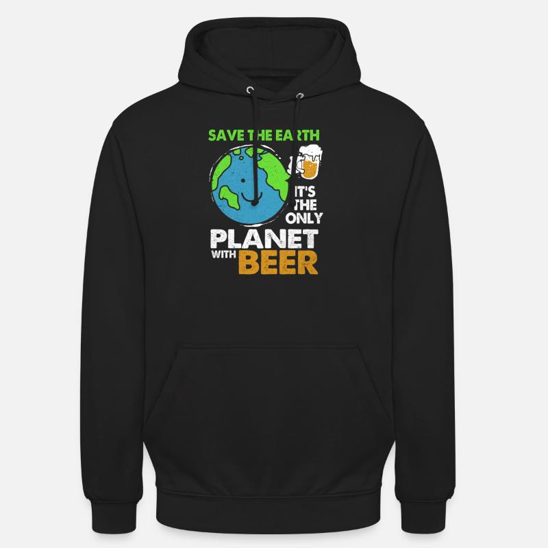 Jour de la Terre - Sweat-shirt à capuche unisexe - noir