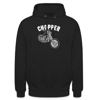 Chemise Chopper - Sweat-shirt à capuche unisexe - noir - Devant - Alina (178cm) & Michal (187cm)