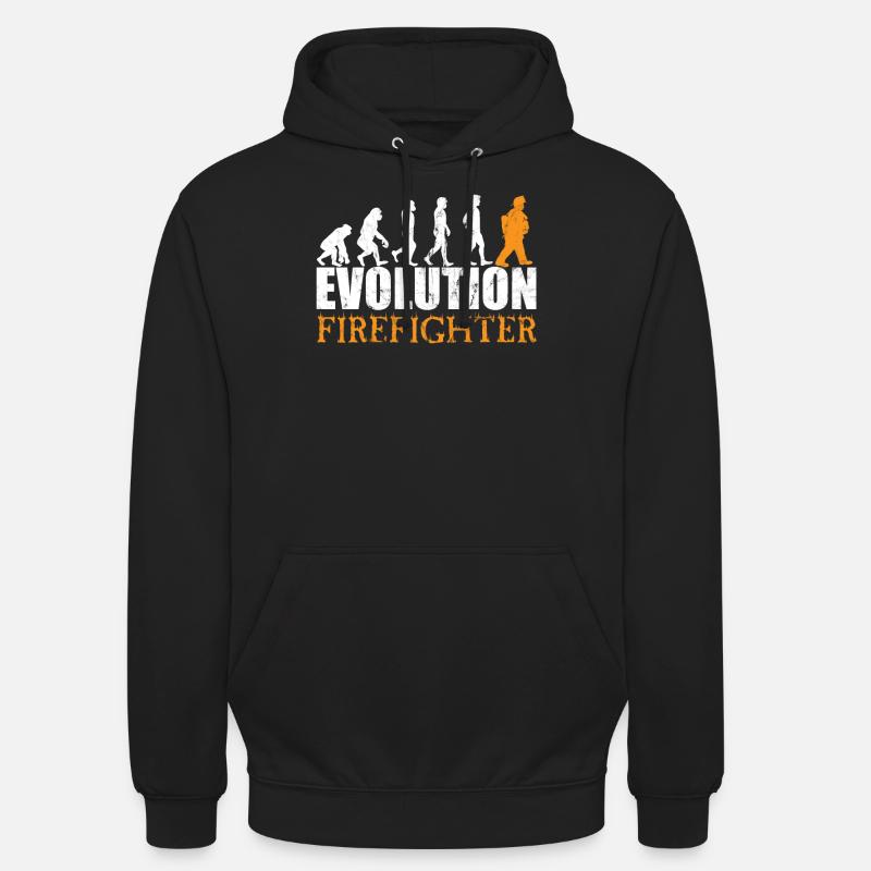 Firefighter Evolution - Sweat-shirt à capuche unisexe - noir