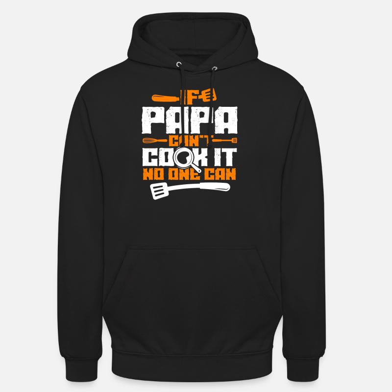 Cuisinier papa - Sweat-shirt à capuche unisexe - noir