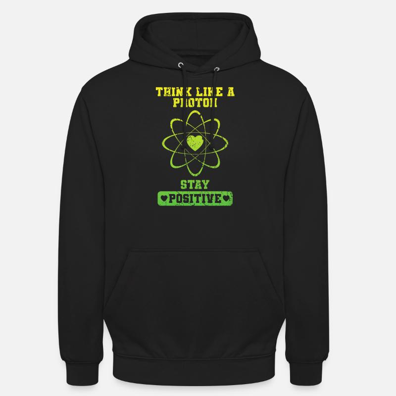 Positif Comme Un proton - Sweat-shirt à capuche unisexe - noir