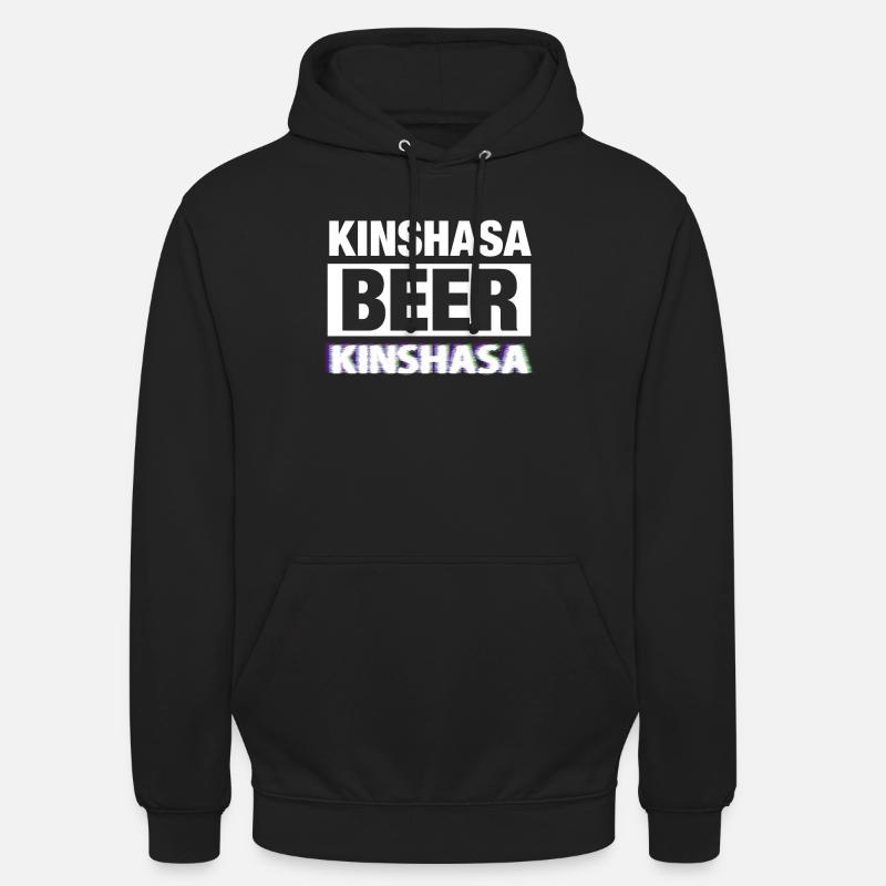 Bière Kinshasa Congo - Sweat-shirt à capuche unisexe - noir