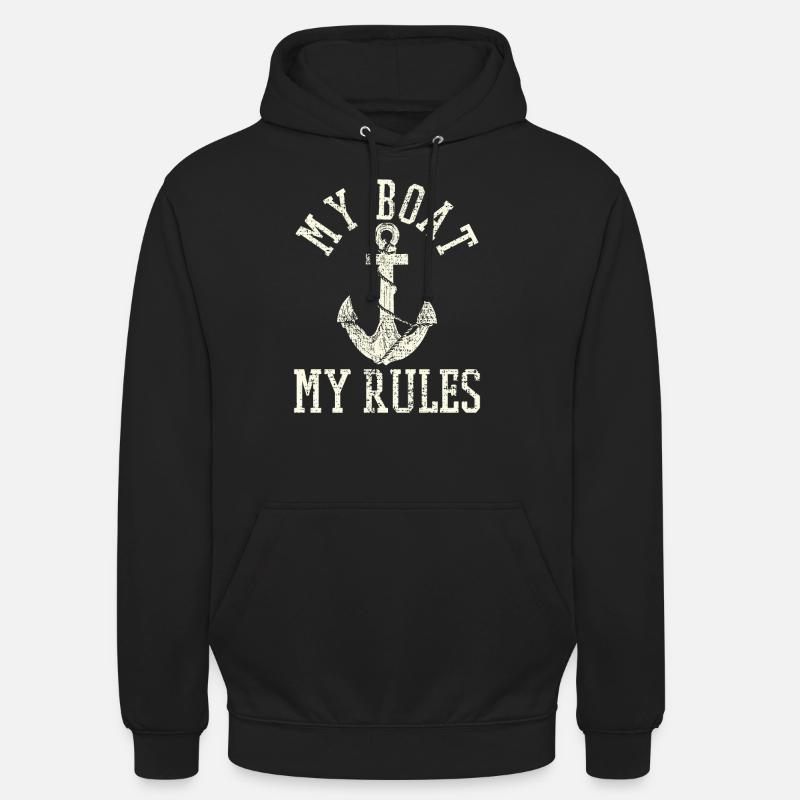 la navigation de plaisance - Sweat-shirt à capuche unisexe - noir
