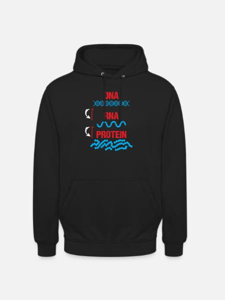 Molekylærbiolog DNA RNA Protein Cell Biology - Hættetrøje unisex - sort