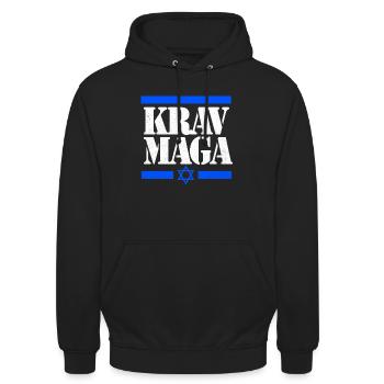 Krav Maga - Unisex Hoodie - Schwarz - Vorne - Alina (178cm) & Michal (187cm)