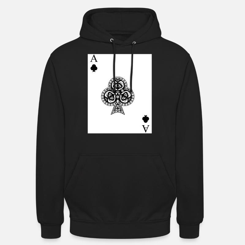 As de trèfle - Sweat-shirt à capuche unisexe - noir